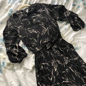 Black floral dress